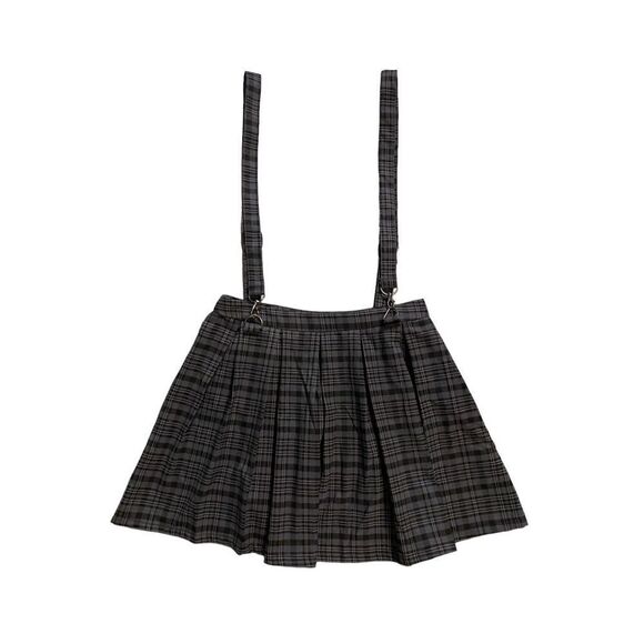 Hot Topic Plaid Pleated Mini Skirt & Suspenders NWT | Size S - Picture 1 of 3